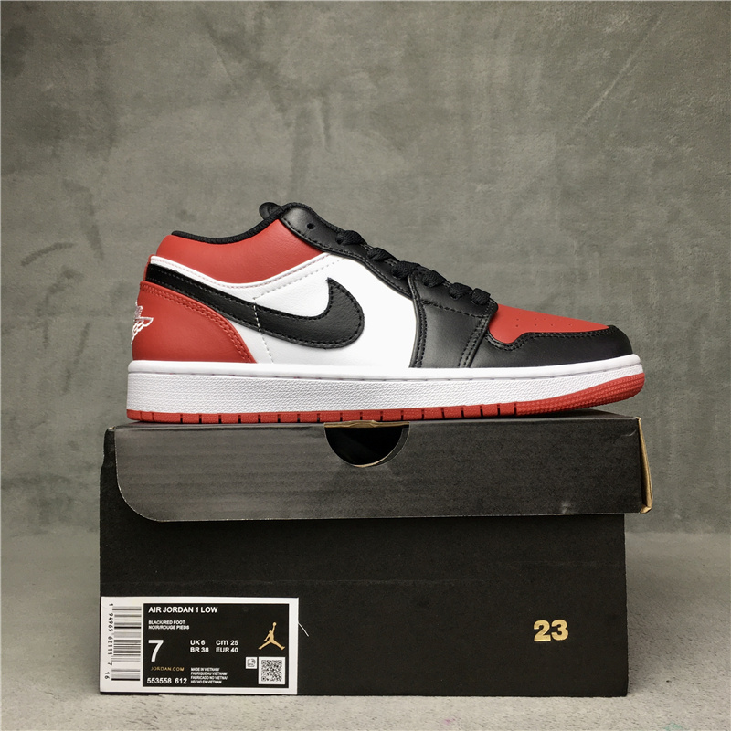 New 2022 Air Jordan 1 Retro Black Red White Shoes